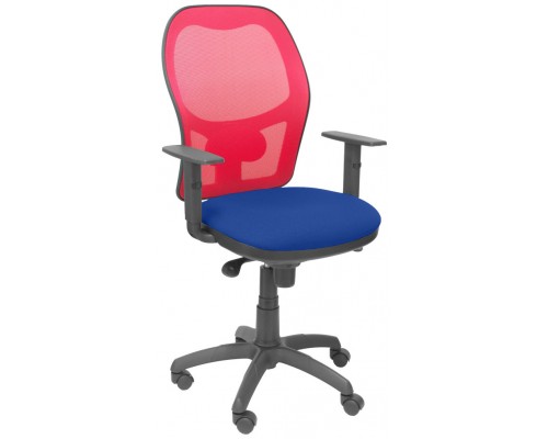 PIQUERAS Y CRESPO Silla Jorquera malla roja asiento bali azul