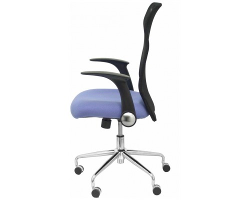 PIQUERAS Y CRESPO Silla Minaya respaldo malla negro asiento bali azul claro