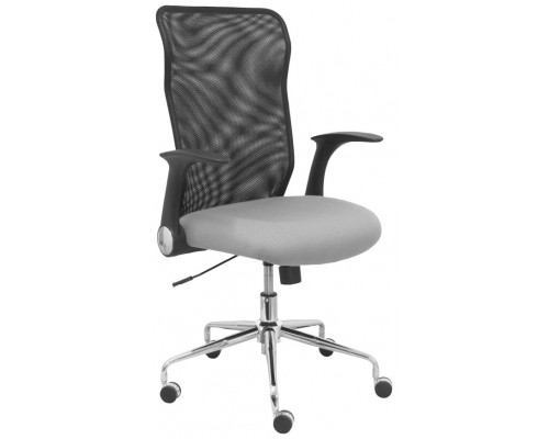 PIQUERAS Y CRESPO Silla Minaya respaldo malla negro asiento bali gris claro