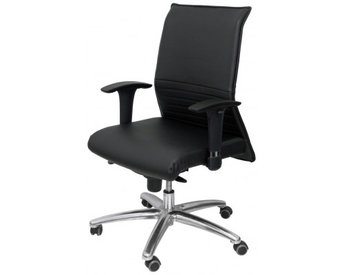 PIQUERAS Y CRESPO Sillon Albacete confidente piel negro hasta 160 kg