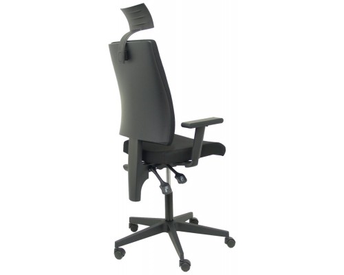 PIQUERAS Y CRESPO NOWY STYL Silla I-Line aran negro con brazos regulables con cabecero.