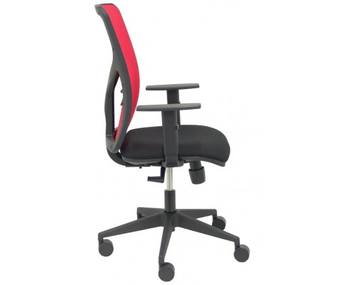 PIQUERAS Y CRESPO Silla Motilla malla roja asiento bali negro brazo regulable