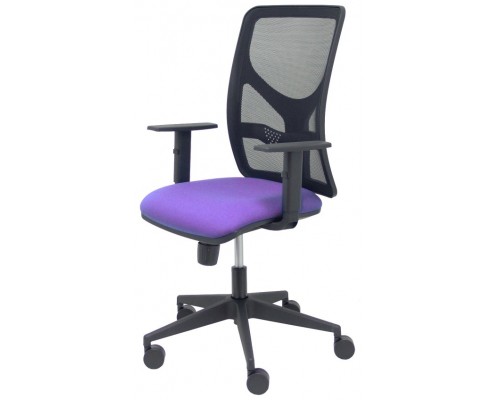 PIQUERAS Y CRESPO Silla Motilla malla negra asiento bali lila brazo regulable