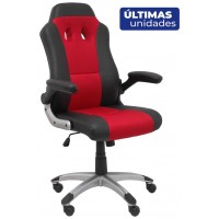 PIQUERAS Y CRESPO Silla gaming Talave similpiel negro y rojo. ¡Ultimas unidades!!