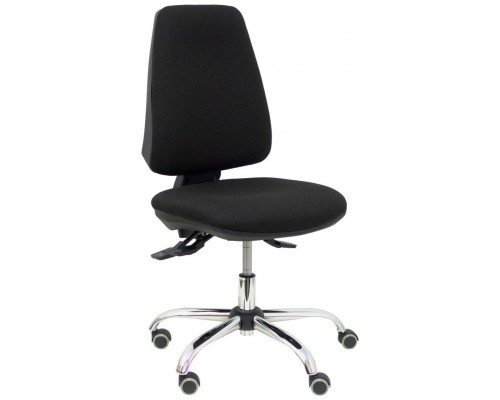 PIQUERAS Y CRESPO Silla Elche S 24 horas bali negro base cromada ruedas parque