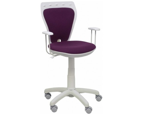 PIQUERAS Y CRESPO NOWY STYL Silla juvenil Ministyle blanca bali morado