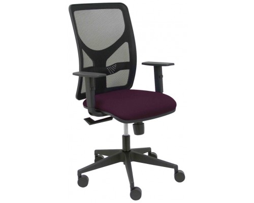 PIQUERAS Y CRESPO Silla Motilla malla negra asiento bali morado brazo regulable