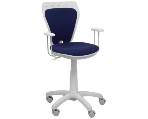 PIQUERAS Y CRESPO NOWY STYL Silla juvenil Ministyle blanca bali azul marino