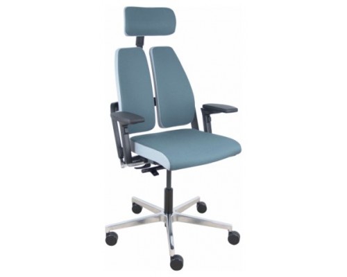 PIQUERAS Y CRESPO NOWY STYL Silla Xilium Duo traslak X-move bondai gris y gris claro brazos 4D cabecero gris
