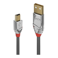 Lindy 36631 cable USB USB 2.0 1 m USB A Mini-USB B Gris (Espera 4 dias)-1053 Lindy 36631 cable USB USB 2.0 1 m USB A Mini-USB B Gris (Espera 4 dias)