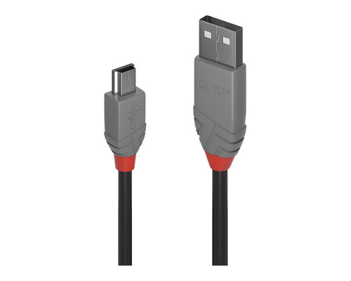 Lindy 36725 cable USB USB 2.0 5 m USB A Mini-USB B Negro (Espera 4 dias)-1052 Lindy 36725 cable USB USB 2.0 5 m USB A Mini-USB B Negro (Espera 4 dias)