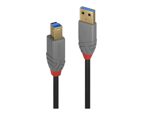 Lindy 36743 cable USB USB 3.2 Gen 1 (3.1 Gen 1) 3 m USB A USB B Negro, Gris (Espera 4 dias)-1053 Lindy 36743 cable USB USB 3.2 Gen 1 (3.1 Gen 1) 3 m USB A USB B Negro, Gris (Espera 4 dias)