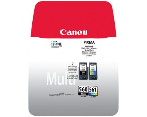 TINTA CANON PG560 NEGRO + CL561 COLOR PACK DE 2