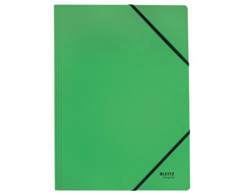 CARPETA DE CARTON CON GOMAS Y SIN SOLAPAS A4 RECYCLE 100% VERDE LEITZ 39080055 (Espera 4 dias)