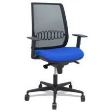 SILLA ALARES SINCRO MALLA NEGRA BALI AZUL BRAZO REGULABLE PIQUERAS Y CRESPO 397SM840B229B10B68R65 (Espera 4 dias)