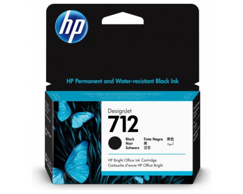 HP DesignJet T200/T600, Cartucho Negro 712