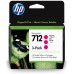 HP DesignJet T200/T600, 3 Pack Cartuchos Magenta 712