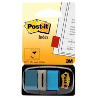 PACK 12 DISPENSADORES DE 50 UNIDADES INDEX AZUL BRILLO (25.4X43.1) POST-IT 3M68023 (Espera 4 dias)