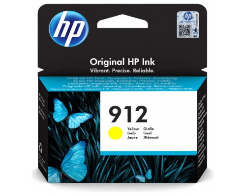 HP nº912 Cartucho Amarillo Officejet 8012, 8014, 8015, Officejet Pro 8022, 8024, 8025, 8035