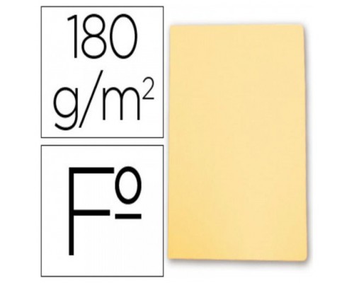 SUBCARPETA SIMPLES PASTEL 180 GRS FOLIO COLOR AMARILLO GIO 400040605 (MIN50) (Espera 4 dias)