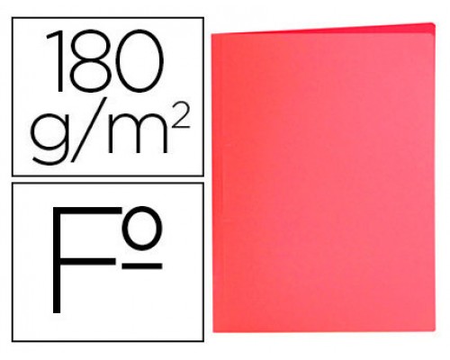 SUBCARPETA SIMPLES PASTEL 180 GRS FOLIO COLOR ROJO GIO 400040853 (MIN50) (Espera 4 dias)