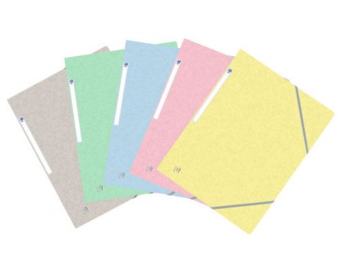 CARPETA DE GOMAS CON SOLAPAS TOP FILE+ TB A4+ - SURTIDO PASTEL OXFORD 400117805 (Espera 4 dias)