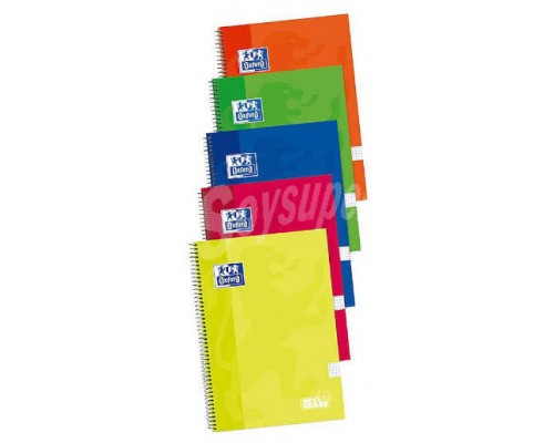 CUADERNO TAPA EXTRADURA FOLIO 80 HOJAS 4X4 COLORES SURTIDOS OXFORD 400122760 (MIN5) (Espera 4 dias)