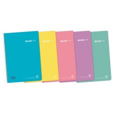 CUADERNO ESPIRAL + TP Fº 80H 4X4 C/M - SURTIDO PASTEL ENRI 400150287 (MIN5) (Espera 4 dias)