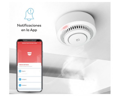 DETECTOR DE SEGURIDAD DE HUMOS SMART WIFI GARZA 401345C (Espera 4 dias)