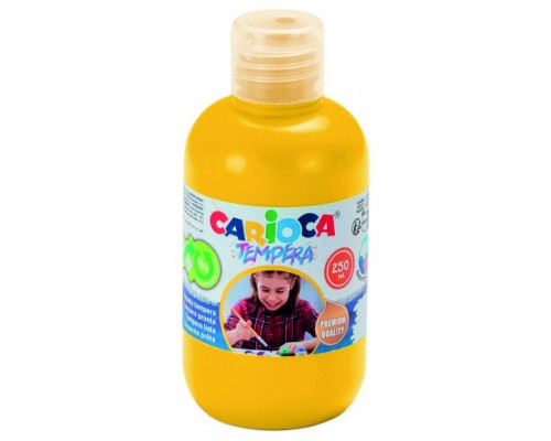 BOTELLA TEMPERA 250 ML. AMARILLO CARIOCA 40424/03 (Espera 4 dias)