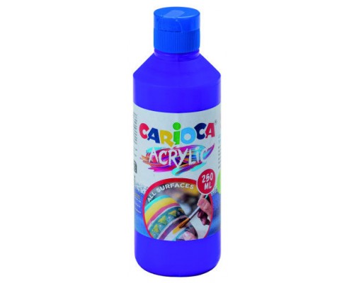 BOTELLA PINTURA ACRILICA 250 ML. MORADO CARIOCA 40431/18 (Espera 4 dias)