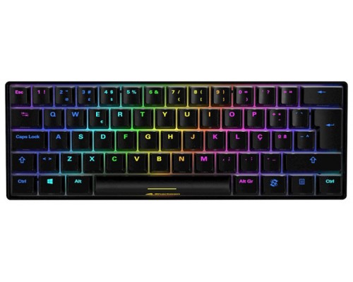 TECLADO GAMINGSHARKOON SKILLER SGK50 S4 KAILH RED ES NEGRO