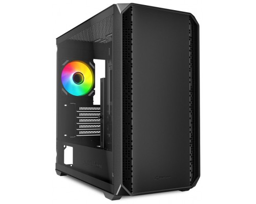CAJA GAMING SHARKOOM MK2 RGB mATX  NEGRO 120MM 3XUSB SN FUENTE