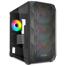 CAJA GAMING SHARKOOM MK3 mATX NEGRO 3XVENT 120MM 3XUSB SN FUENTE