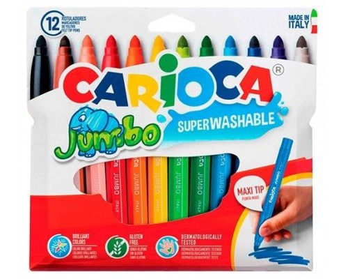 CAJA 12 ROTULADORES JUMBO COLORES SURTIDOS CARIOCA 40569 (Espera 4 dias)-1051 CAJA 12 ROTULADORES JUMBO COLORES SURTIDOS CARIOCA 40569 (Espera 4 dias)