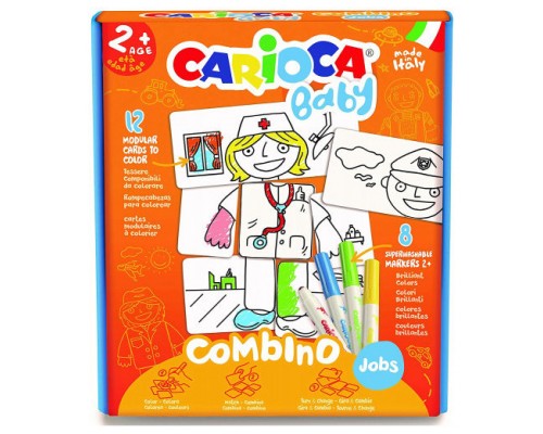 SET BABY COMBINO 2+ JOBS + 8 ROTULADORES CARIOCA 42894 (Espera 4 dias)