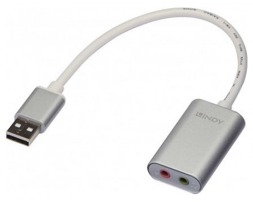 CABLE CONVERTIDOR DE USB TYPO-A  A AUDIO JACK 3.5 F LINDY (Espera 4 dias)