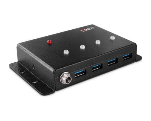 Lindy 43374 hub de interfaz USB 3.2 Gen 1 (3.1 Gen 1) Type-B 5000 Mbit/s Negro (Espera 4 dias)-1059 Lindy 43374 hub de interfaz USB 3.2 Gen 1 (3.1 Gen 1) Type-B 5000 Mbit/s Negro (Espera 4 dias)