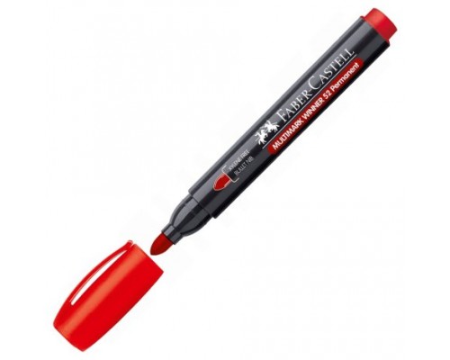 MARCADOR MULTIMARK WINNER 23 ROJO PUNTA CÓNICA Y SIN CLIP FABER CASTELL 453323 (MIN12) (Espera 4 dias)