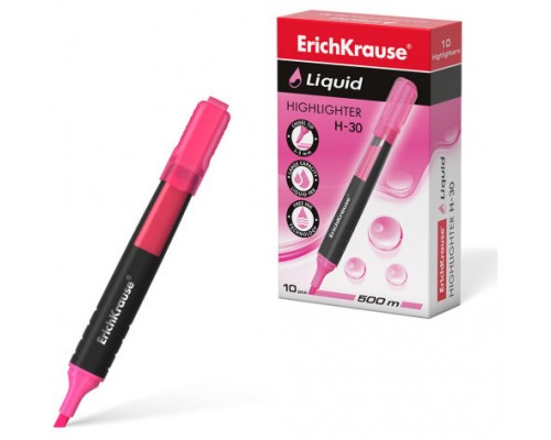 MARCADOR FLUORESCENTE LIQUID H-30 ROSA ERICHKRAUSE  47975 (MIN10) (Espera 4 dias)