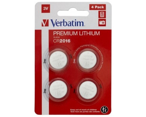 Verbatim CR2016. Tipo de bateria: Bateria de un solo