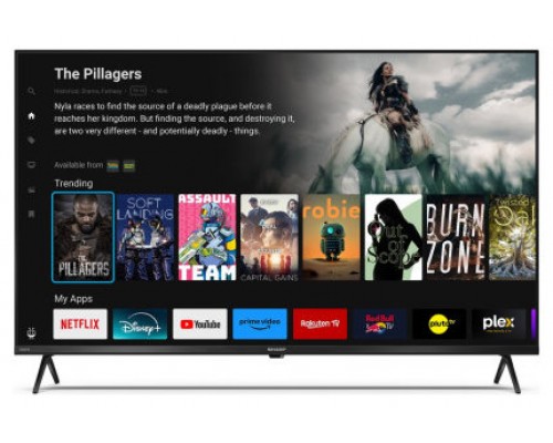 TELEVISOR SHARP 43"43GK4245E TIVO TV, 4K ULTRA HD, SMART TV, ACTIVE MOTION 400, NEGRO (Espera 4 dias)