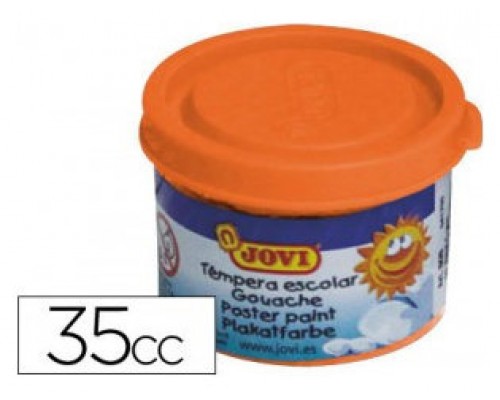 ESTUCHE TÉMPERA ESCOLAR 5 BOTES 35 ML - NARANJA JOVI 50306 (Espera 4 dias)