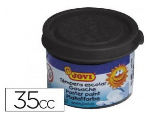 ESTUCHE TÉMPERA ESCOLAR 5 BOTES 35 ML - NEGRO JOVI 50330 (Espera 4 dias)