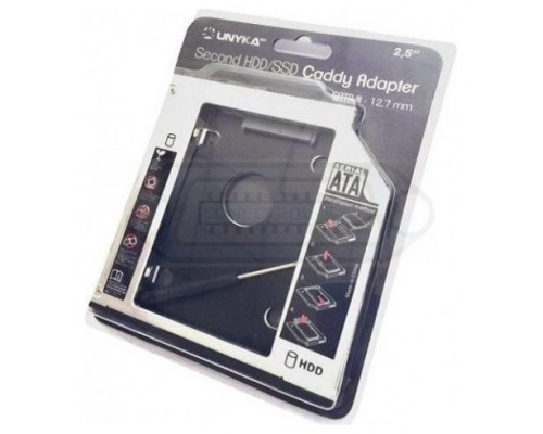 ADAPTADOR / CADDY HDD 2.5" SATA SSD/ODD UNYKAch