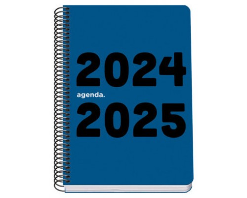 AGENDA ESCOLAR 2024-2025 TAMAÑO A5 TAPA POLIPROPILENO  DÍA PÁGINA MEMORY BASIC AZUL DOHE 51755 (Espera 4 dias)