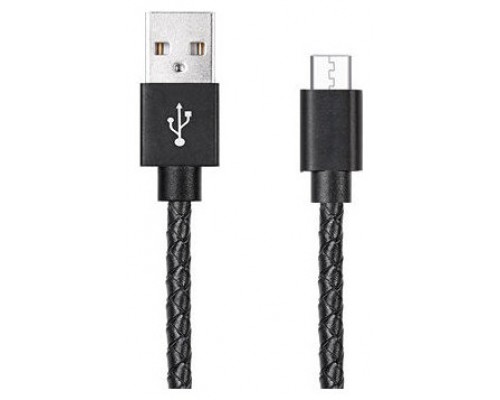 Cable USB a Micro USB 5 Pines (Carga y Transferencia) Piel 1m Biwond (Espera 2 dias)