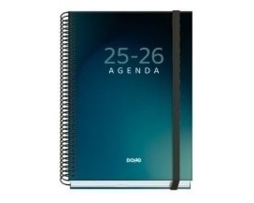 AGENDA ESCOLAR 2025-2026 TAMAÑO A5 TAPA CARTON FORRADO DÍA PÁGINA PRIME BOREAL DOHE 52046 (Espera 4 dias)