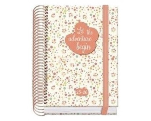 AGENDA ESCOLAR 2025-2026 TAMAÑO A6 TAPA CARTON FORRADO DÍA PÁGINA PRIME BUBBLES DOHE 52050 (Espera 4 dias)