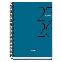 AGENDA ESCOLAR 2025-2026 TAMAÑO A5 TAPA CARTON FORRADO SEMANA VISTA MODELO SYSTEM BASIC AZUL DOHE 52056 (Espera 4 dias)